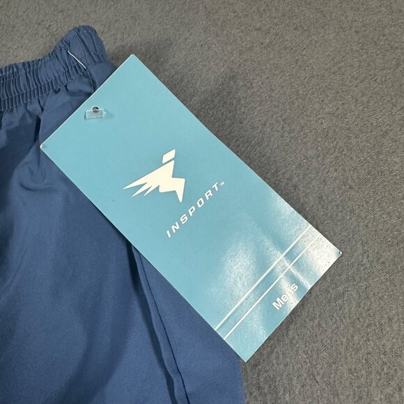 Insport Athletic Shorts Mens XXL Light Blue Longrun Short Pull On Drawstring NWT - Picture 3 of 9